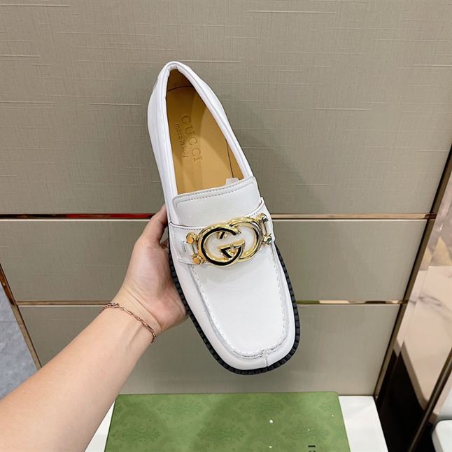 GUCCI LEATHER LOAFER IN WHITE – GL046