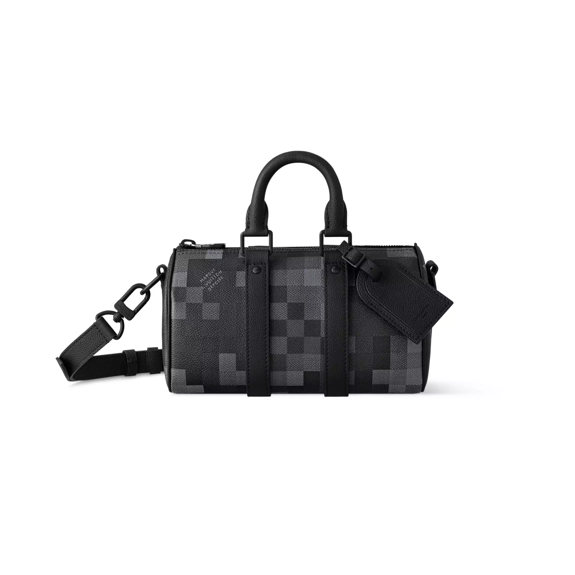 KEEPALL BANDOULIERE 25 BAG BLACK DAMOFLAGE BLACK CANVAS M14919 – LW413