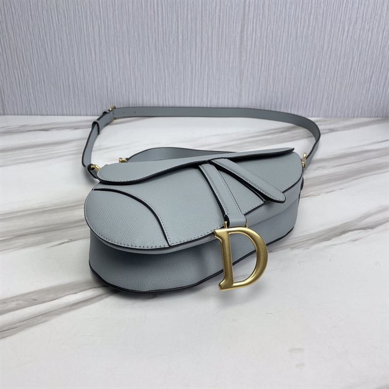 DIOR SADDLE BAG WITH STRAP BLUE – DOB033