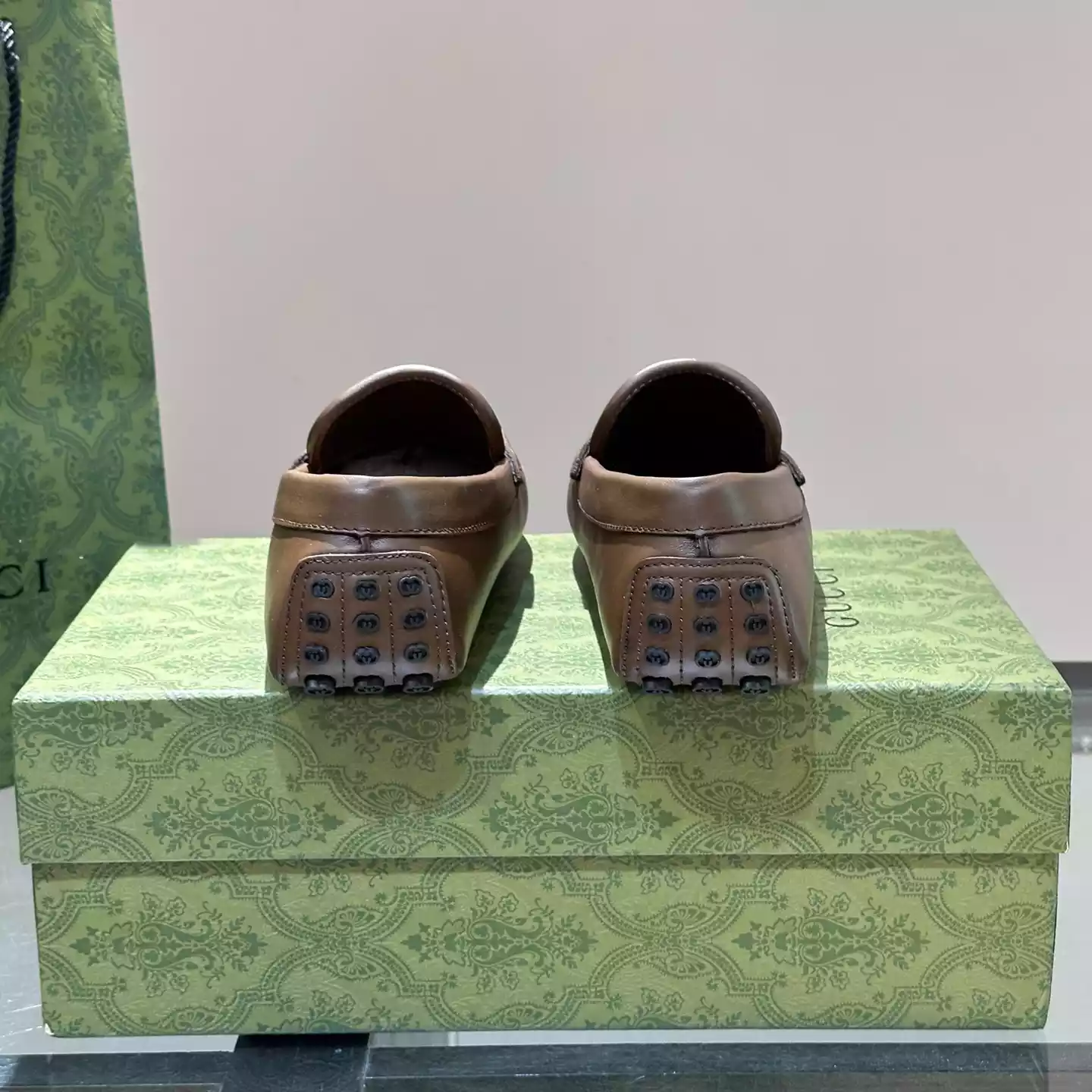 DRIVER WITH HORSEBIT BROWN LEATHER – GL097