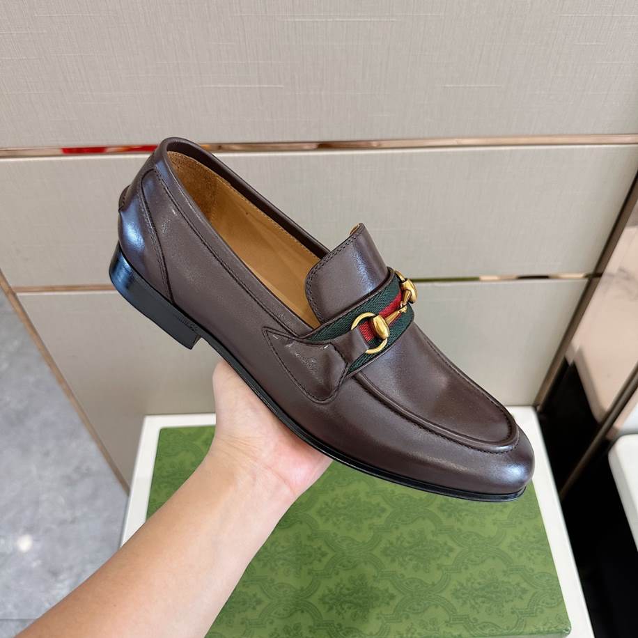Gucci Men Horsebit Brown Loafer – GL089