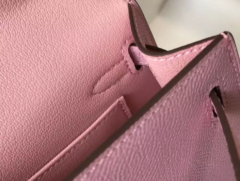 Hermes Kelly Mini II Bag In Mauve Sylvestre Epsom Leather GHW – HW123