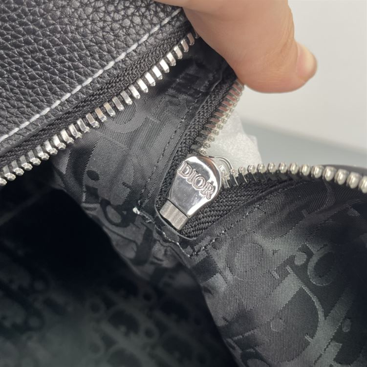 DIOR LINGOT 50 BAG BLACK GRAINED CALFSKIN – DIO020