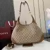 GUCCI B MEDIUM SHOULDER BAG IN GG CANVAS BROWN 2025 – BG104