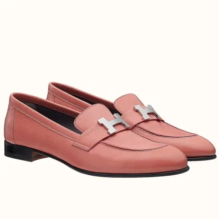 Hermes Women’s Paris Loafers In Pink Goatskin – HM083