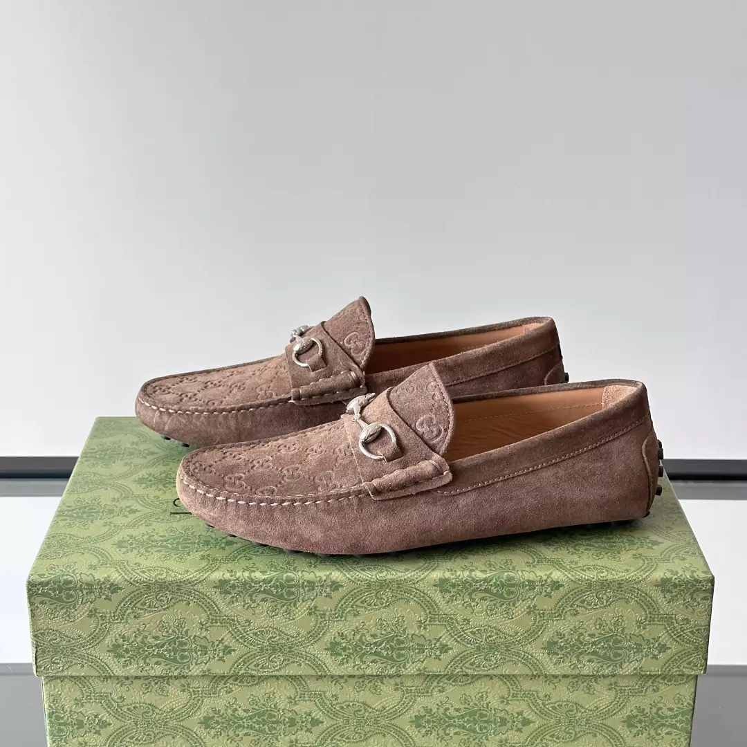 MEN’S DRIVER WITH HORSEBIT IN DARK BROWN – GL095