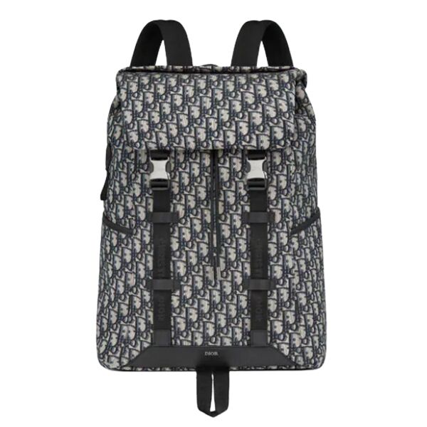 DIOR EXPLORER BACKPACK BEIGE AND BLACK OBLIQUE JACQUARD – DIO021