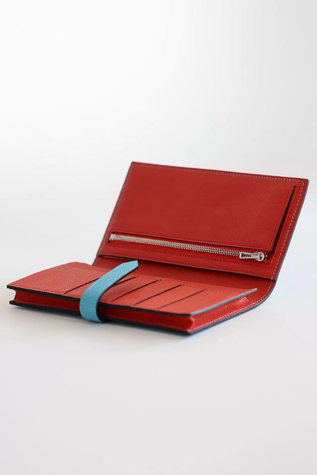 Hermes Bearn Verso Long Wallet in Blue du Nord Epsom Calfskin – HW156