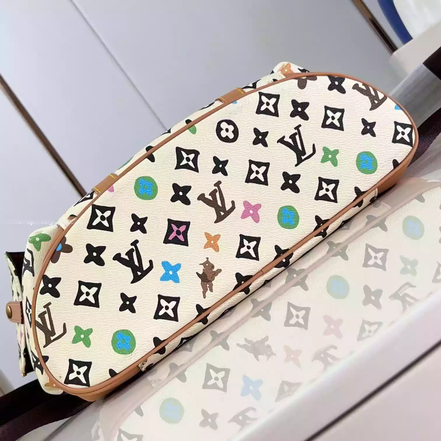 CHRISTOPHER MM BACKPACK VANILLA MONOGRAM CRAGGY COATED CANVAS M25240 – LW350