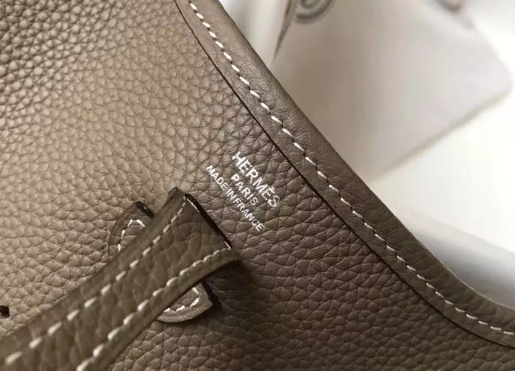 Hermes Evelyne III TPM Bag In Taupe Clemence Leather – HW053