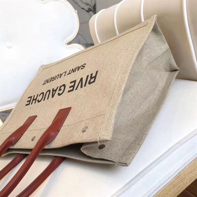 YSL RIVE GAUCHE CANVAS TOTE BEIGE BAG – YB025