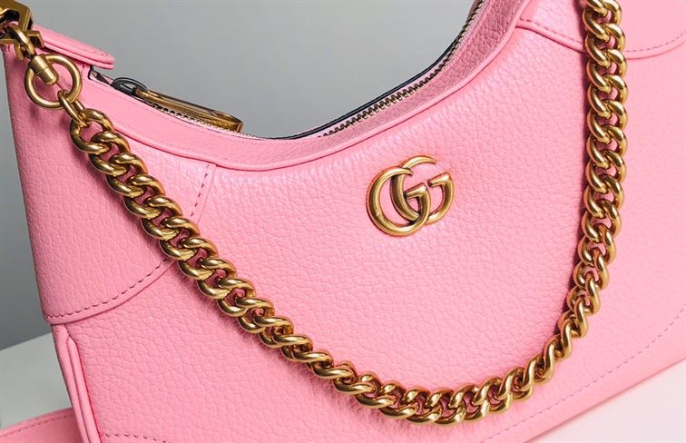 GUCCI APHRODITE SMALL SHOULDER BAG IN LIGHT PINK LEATHER – GB42