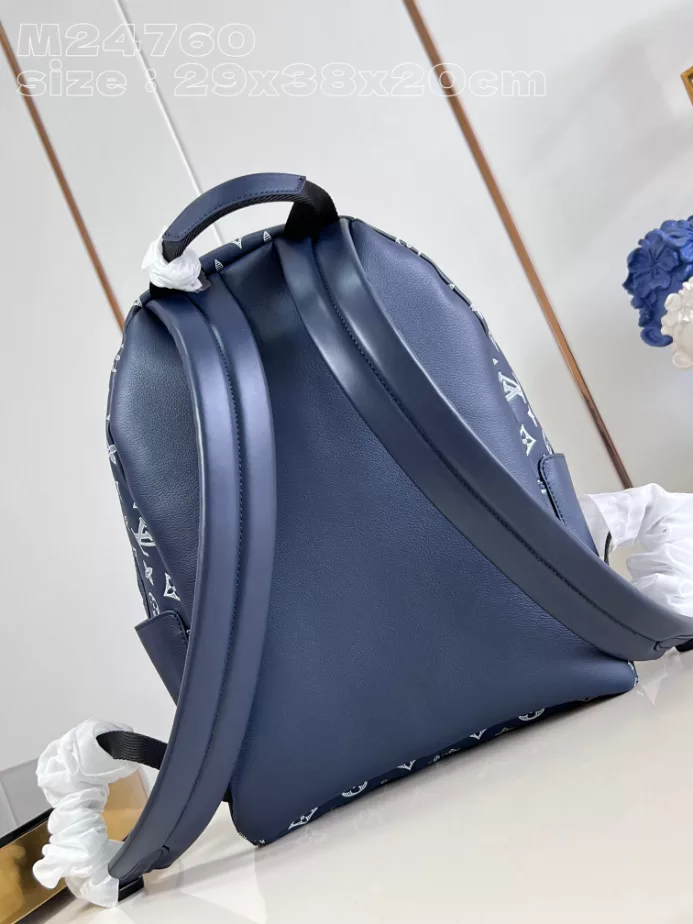 DISCOVERY BACKPACK INK BLUE/WHITE MONOGRAM SHADOW LEATHER M24760 – LW333