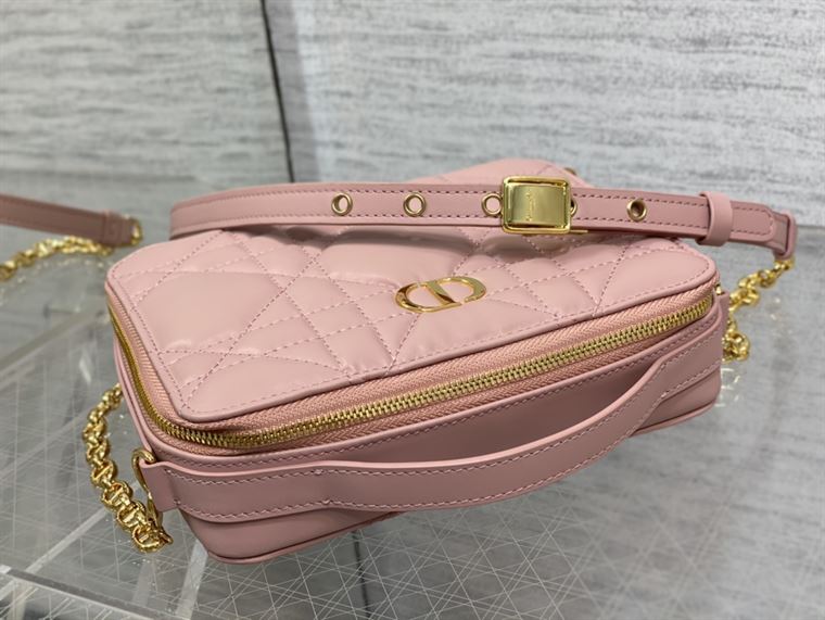 DIOR CARO BOX BAG ROSE DES VENTS QUILTED MACROCANNAGE CALFSKIN – DOB072