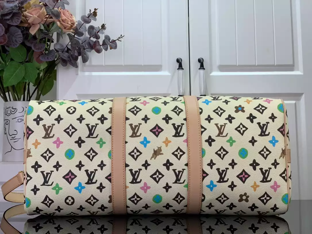 LV Keepall Bandoulière 50 in Vanilla Monogram Craggy Coated Canvas – LW177