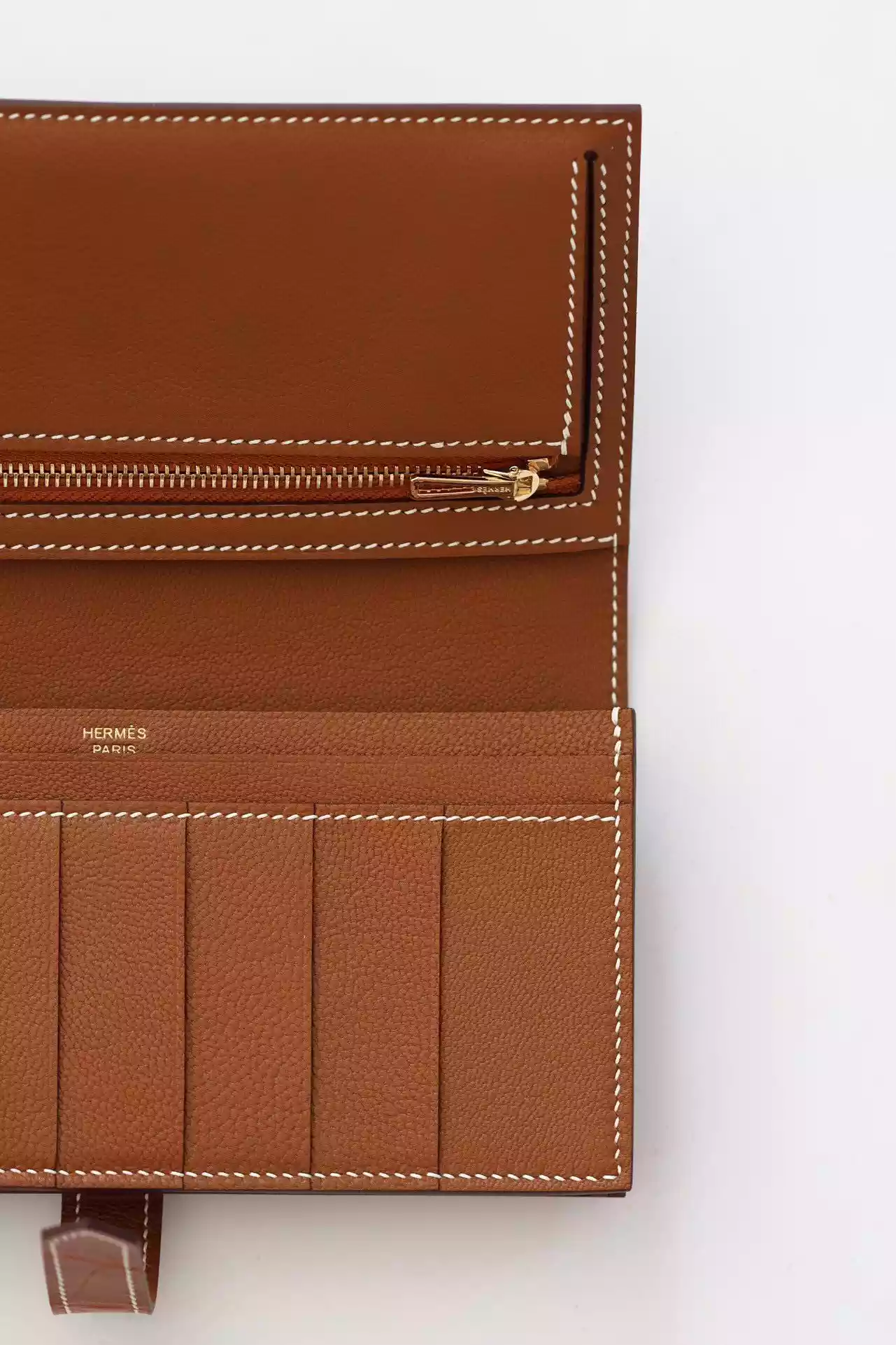 Hermes Bearn Long Wallet in Gold Matte Alligator Leather – HW164