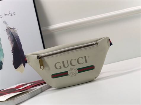 GUCCI LOGO-PRINT LEATHER BELT BAG – BG010
