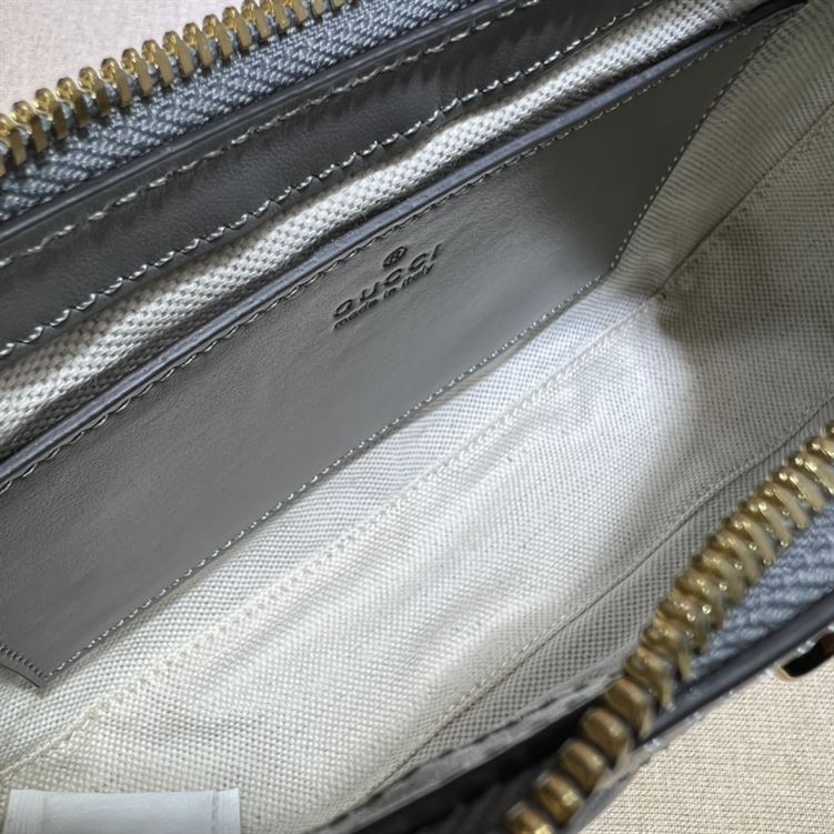 GUCCI GG MATELASSE HANDBAG WITH GREY LEATHER – GB90