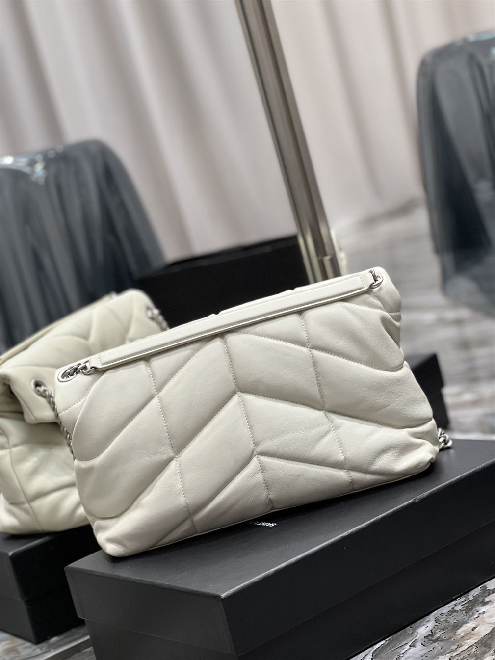 YSL PUFFER TOY WHITE BAG – YB017