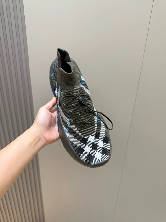 BURBERRY CHECK KNIT NEPTUNE SNEAKERS – BBR057