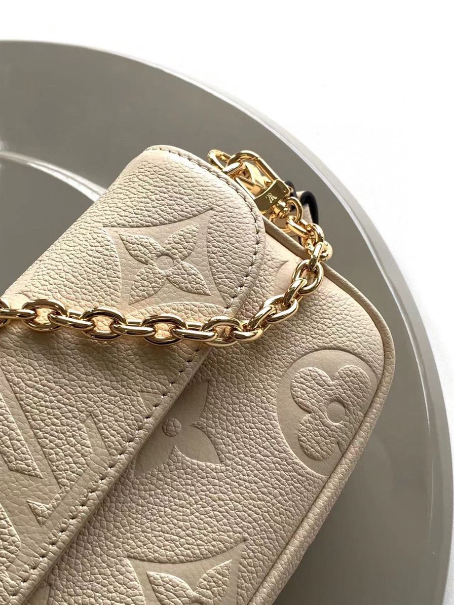 LOUIS VUITTON WALLET ON CHAIN IVY MONOGRAM EMPREINTE LEATHER – LW037