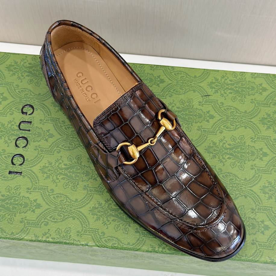 Gucci Thick Base Elevation Brown Loafer – GL086