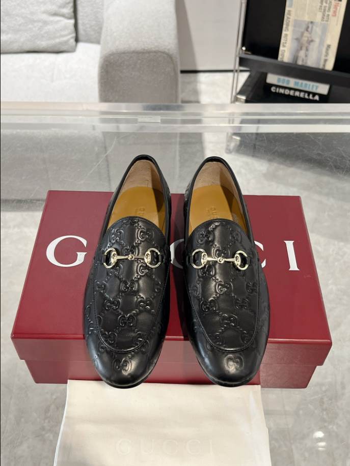 Gucci Horsebit Black GC Monogram Loafer – GL062