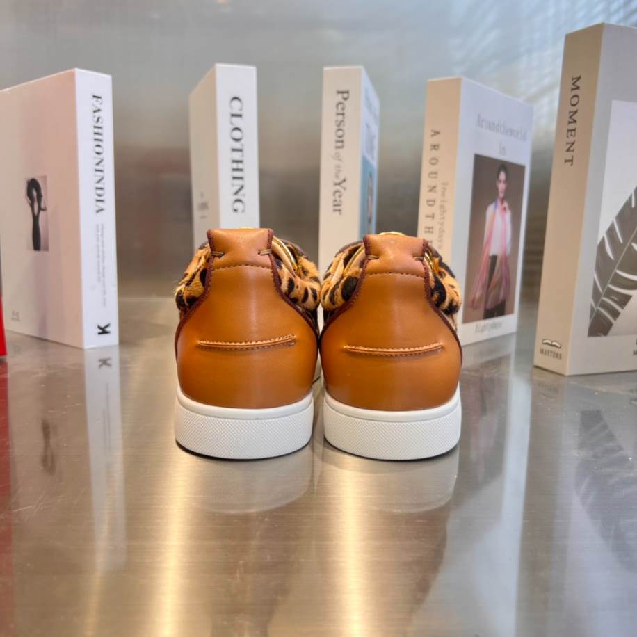 Christian Louboutin Bottom Rivet Leopard Sneaker – CLS039