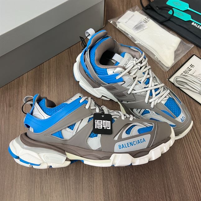 BALENCIAGA TRACK SNEAKER IN BLUE BROWN – BLA089