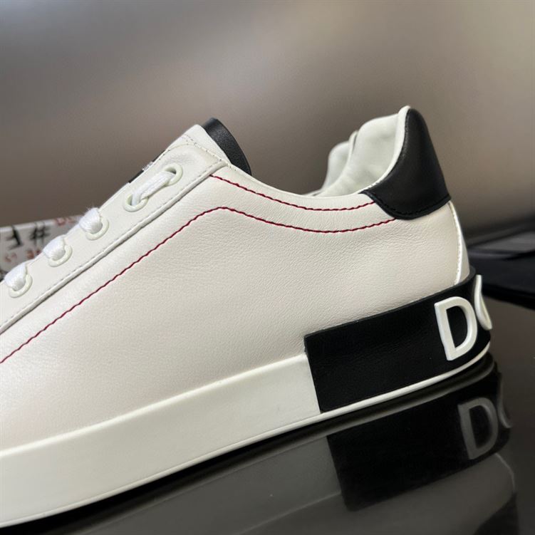 DOLCE & GABBANA WHITE PORTOFINO SNEAKERS – DG034