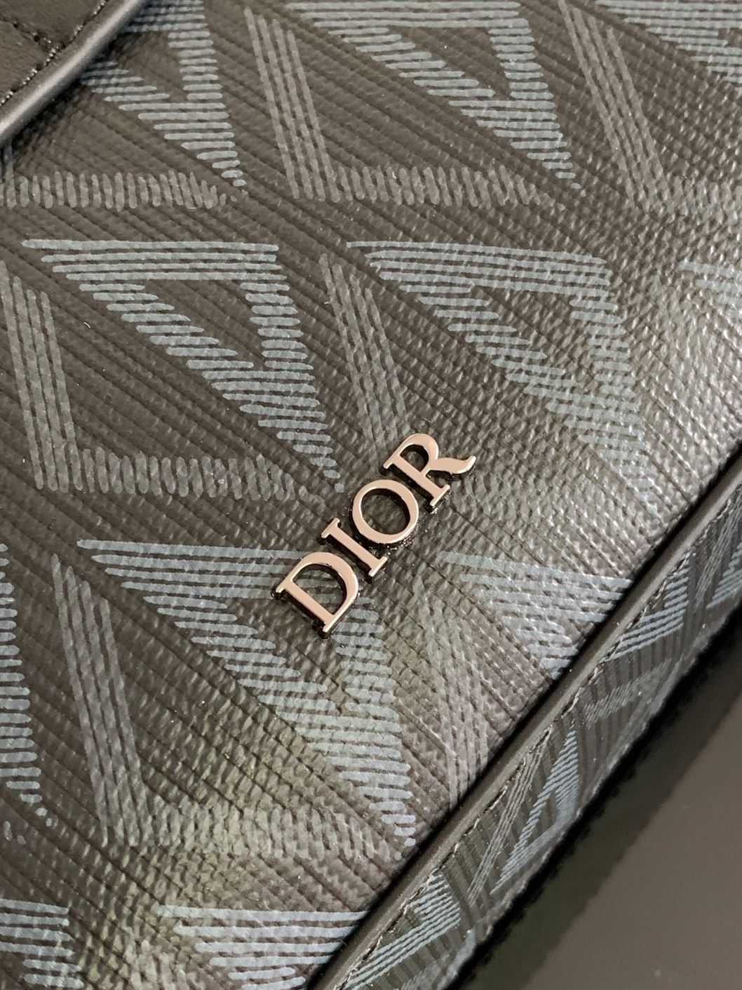 DIOR SAFARI BAG WITH STRAP BLACK CD DIAMOND CANVAS – DIO050