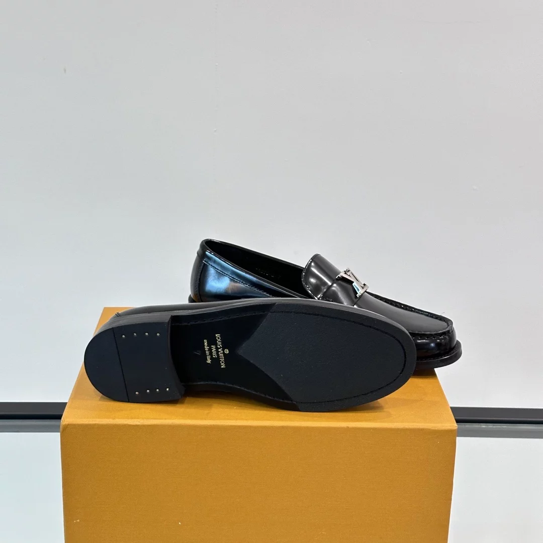 MAJOR LOAFERS BLACK GLAZED CALF LEATHER – VL037