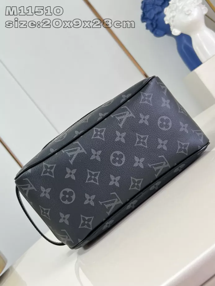 Louis Vuitton Toiletry Bag Black Monogram Eclipse Canvas – LW151