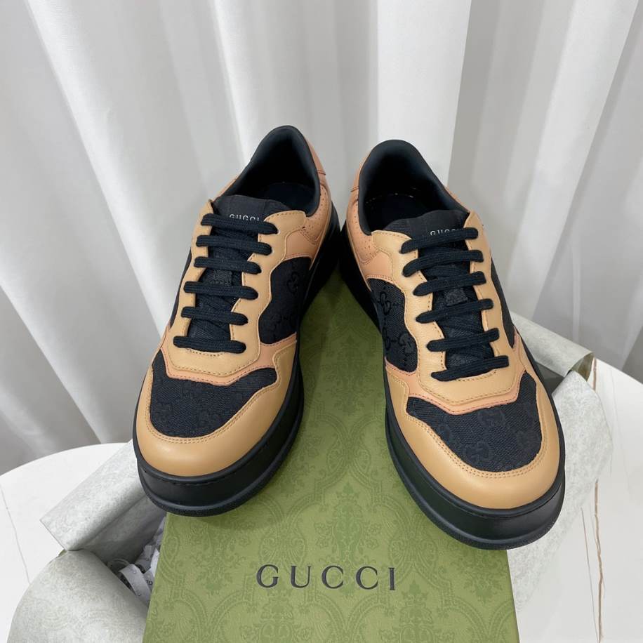 Gucci Lace-Up Black Brown Sneakers – GCC190