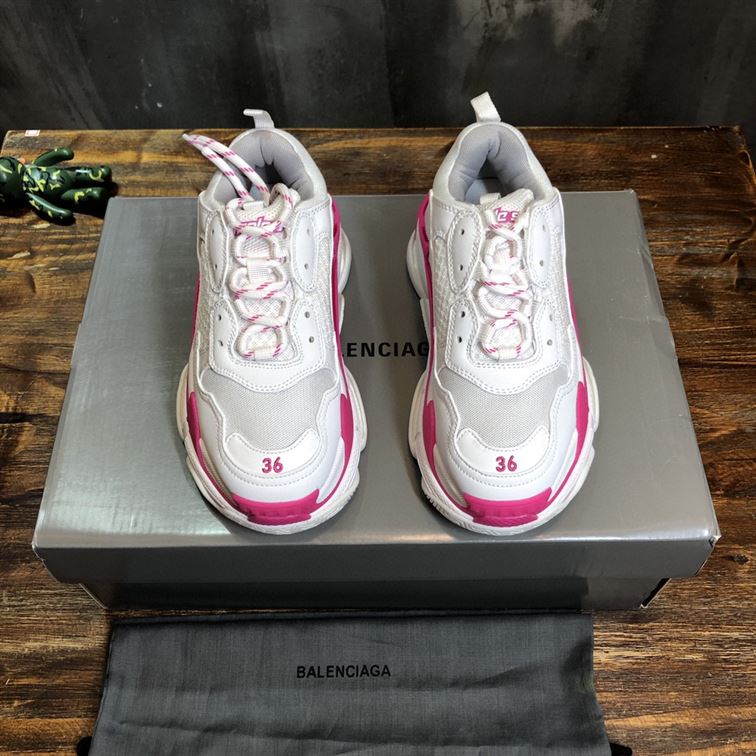 BALENCIAGA TRIPLE S 1.0 IN WHITE AND PINK – BLA023