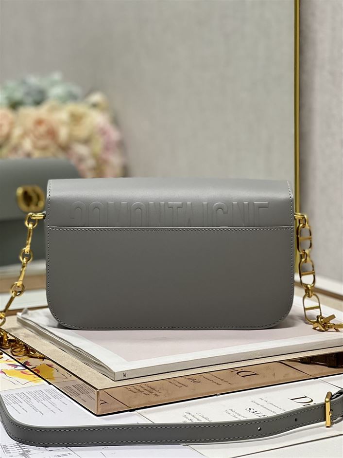 DIOR 30 MONTAIGNE AVENUE BAG ETHEREAL GRAY BOX CALFSKIN – DOB103