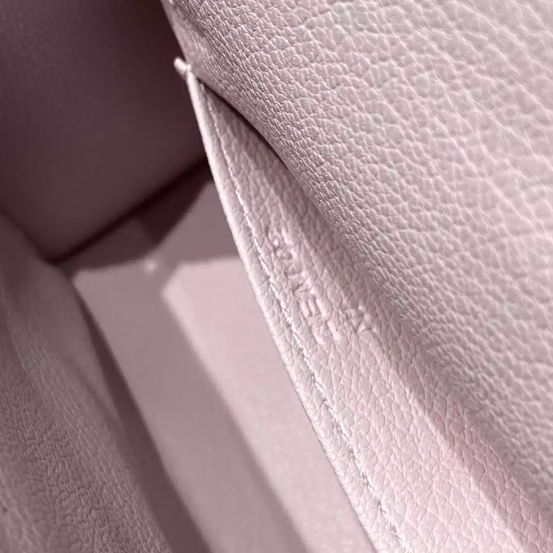 Hermes Kelly Mini II Bag In Mauve Pale Epsom Leather PHW – HW127