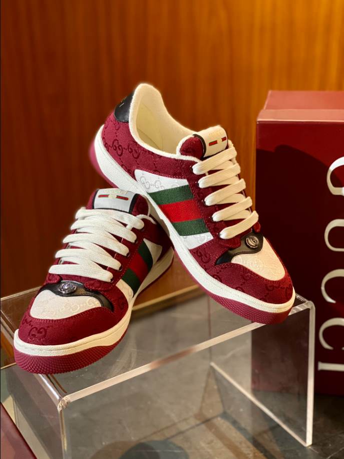 Gucci Rosso Ancora Red and White Sneakers – GCC181
