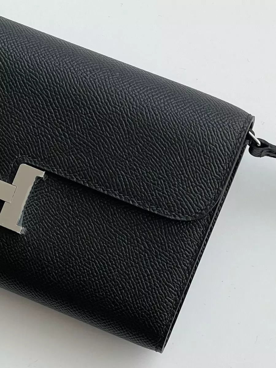 Hermes Constance To Go Wallet in Black Epsom Calfskin – HW178