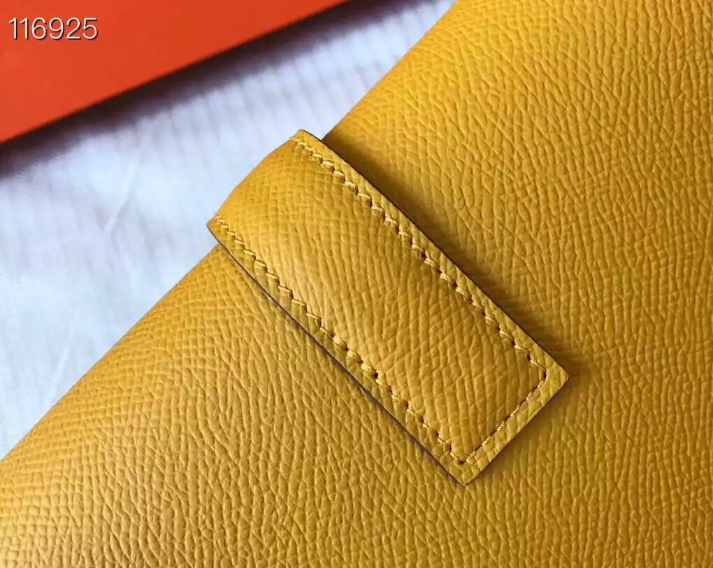 Hermes Jige Elan 29 Clutch In Yellow Epsom Leather – HW101