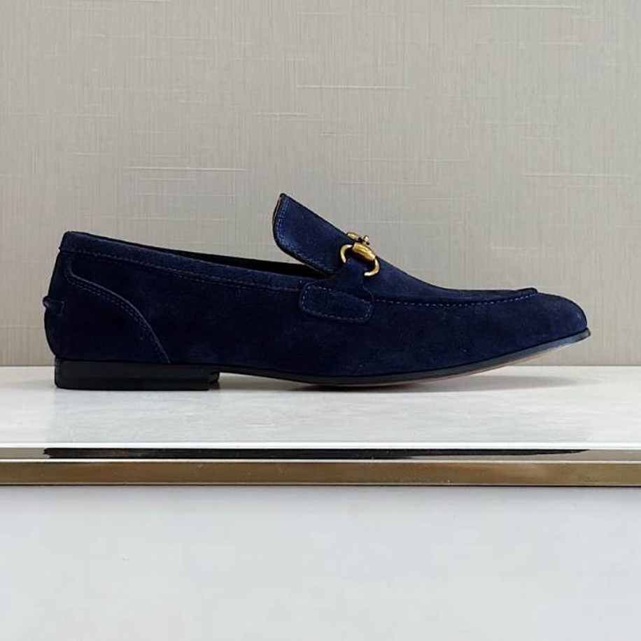 Gucci Horsebit Blue Suede Loafer – GL085