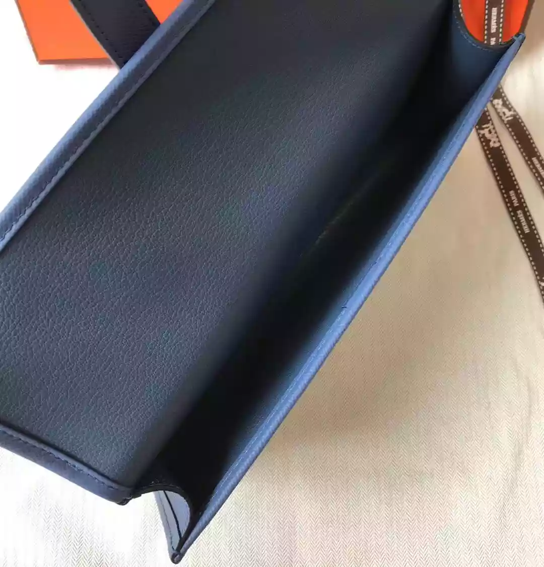 Hermes Jige Elan 29 Clutch In Blue Agate Epsom Leather – HW106