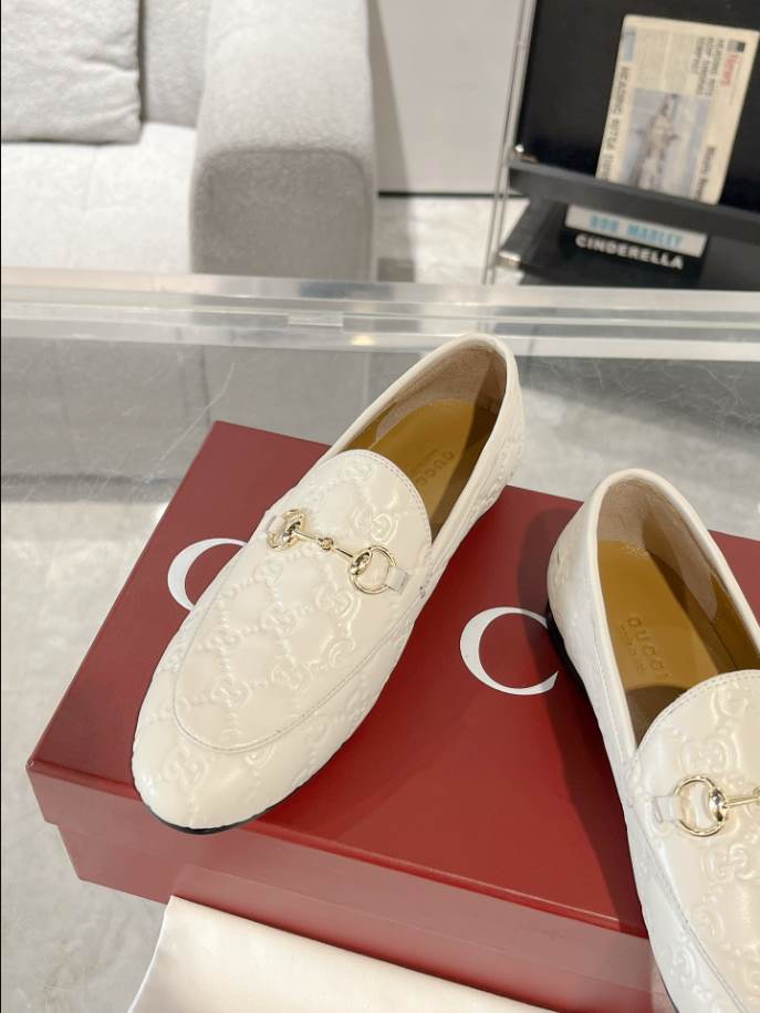 Gucci Horsebit White GC Monogram Loafer – GL063