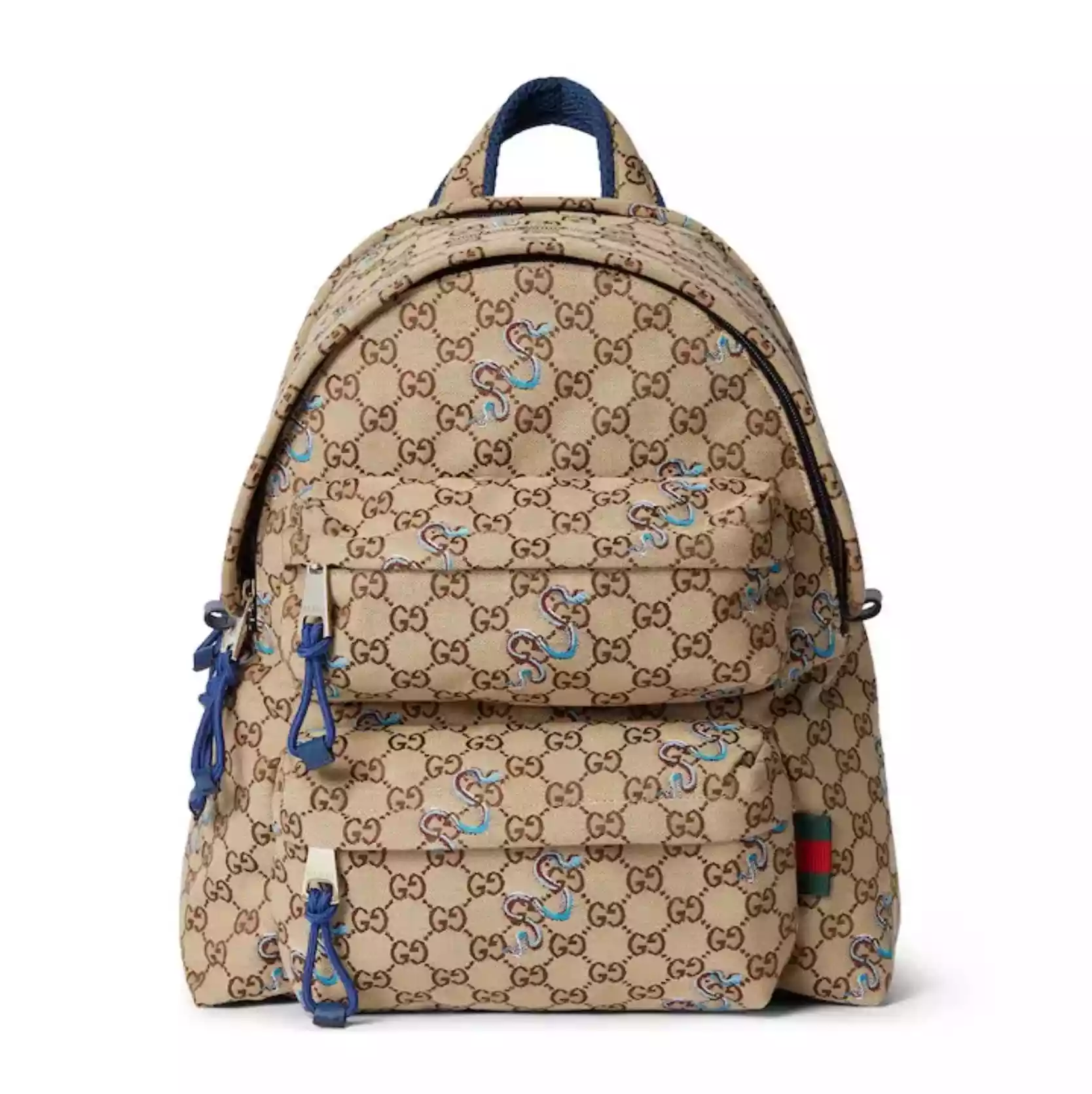 Men’s Natural Medium Backpack With Embroidery – BG073