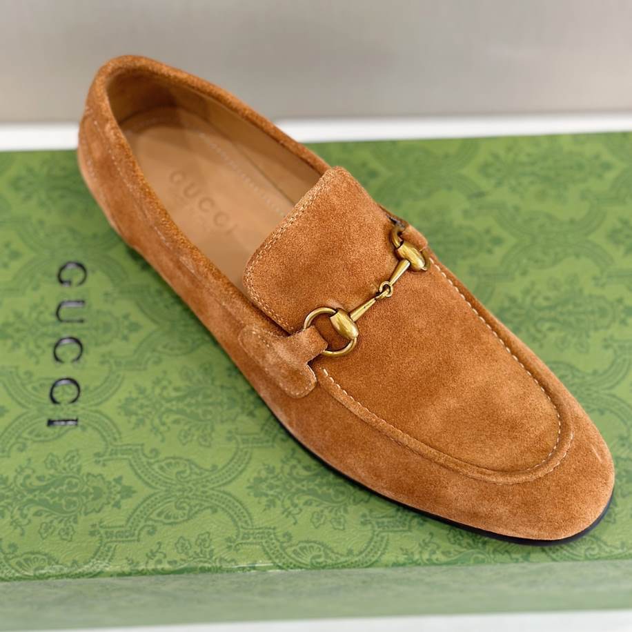 Gucci Jordaan Brown Suede Loafer – GL088