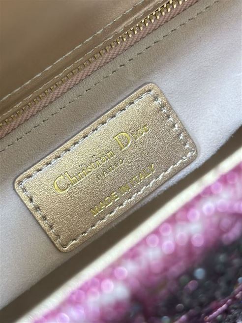 DIOR SMALL LADY DIOR PINK BAG – DOB039