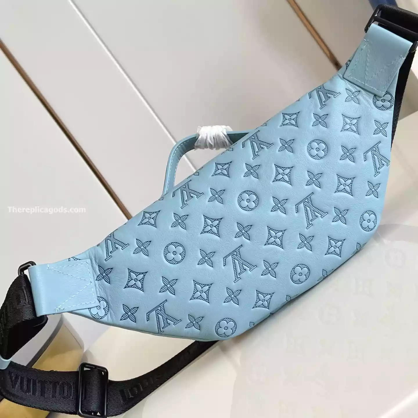 RUSH BUMBAG SKY BLUE MONOGRAM SHADOW – LW305