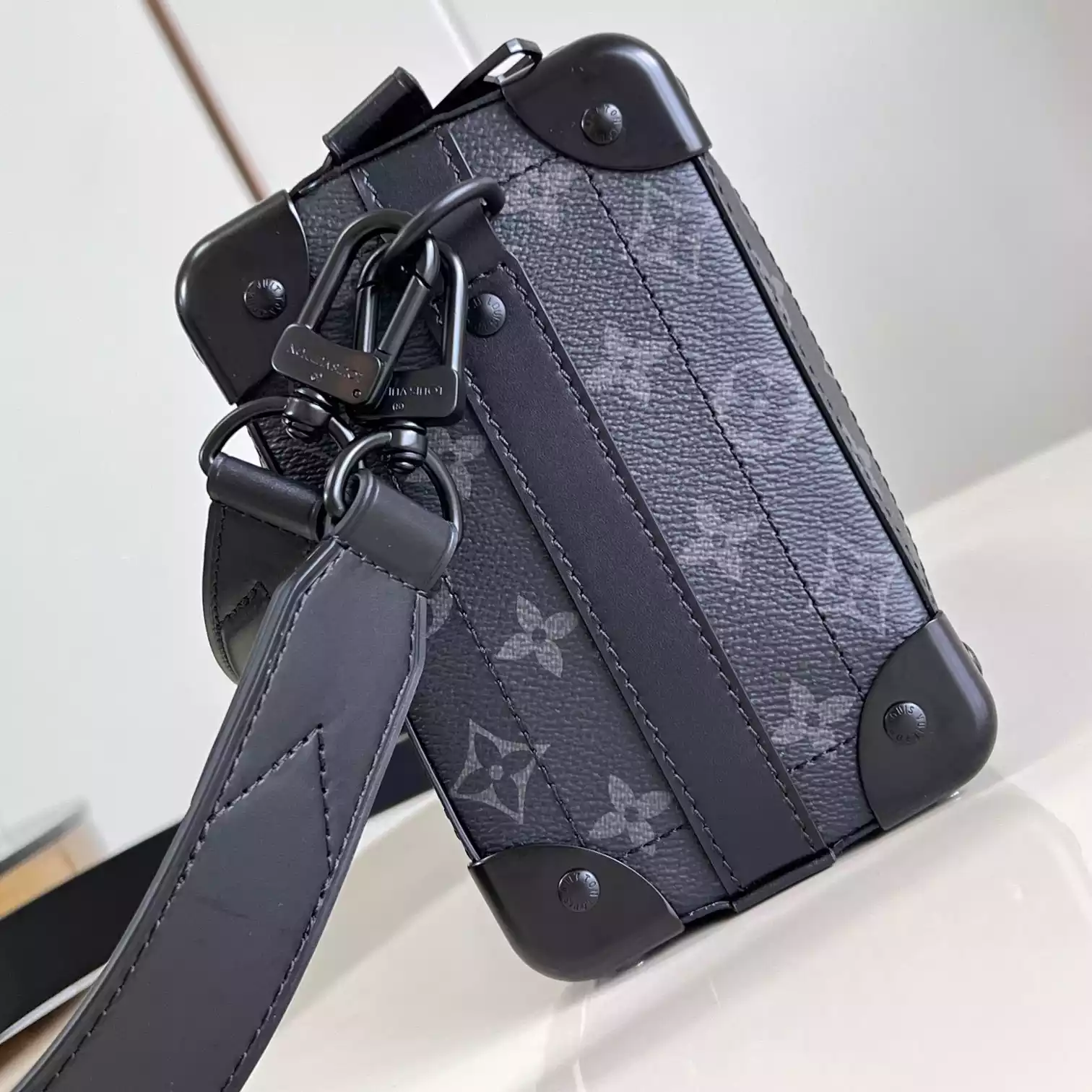 SOUL TRUNK EAST WEST BLACK MONOGRAM ECLIPSE CANVAS M11744 – LW441