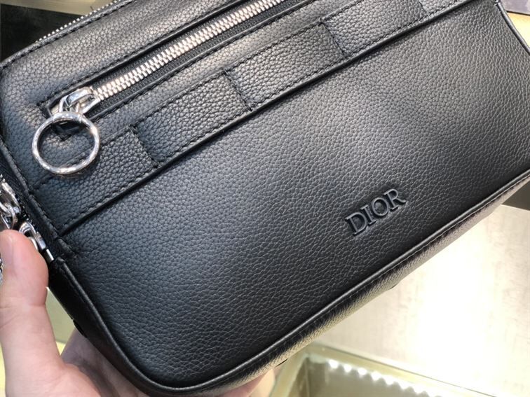 DIOR SAFARI MESSENGER BAG LEATHER BLACK – DIO013