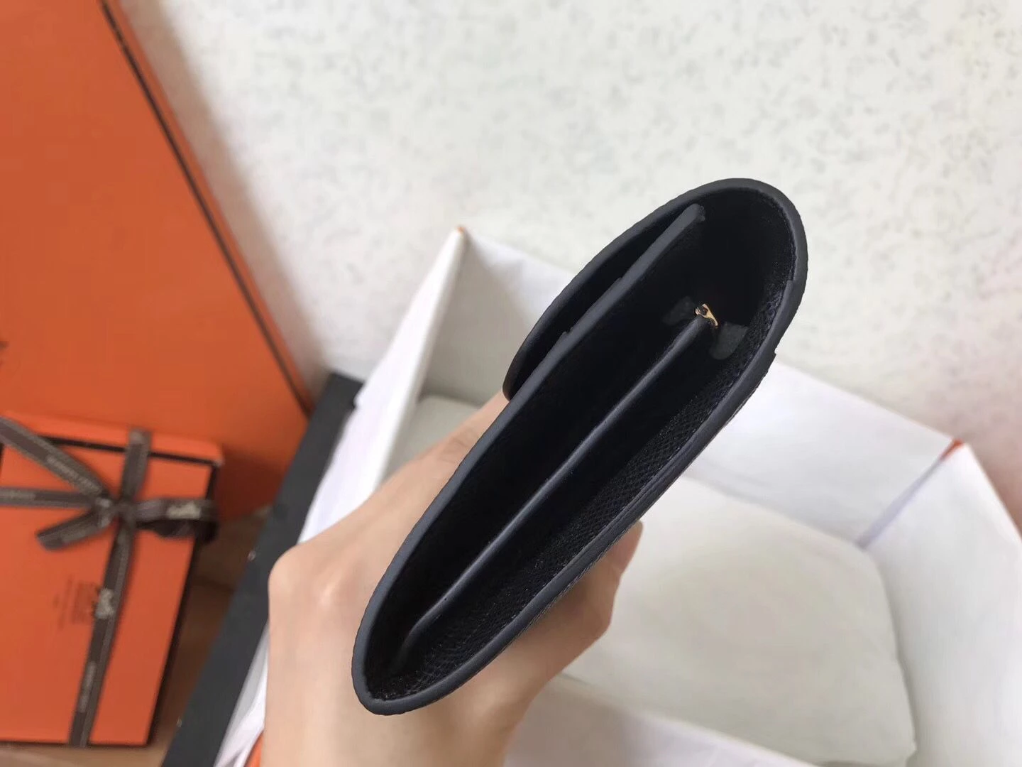 Hermes Constance Long Wallet In Black Epsom Leather – HW185